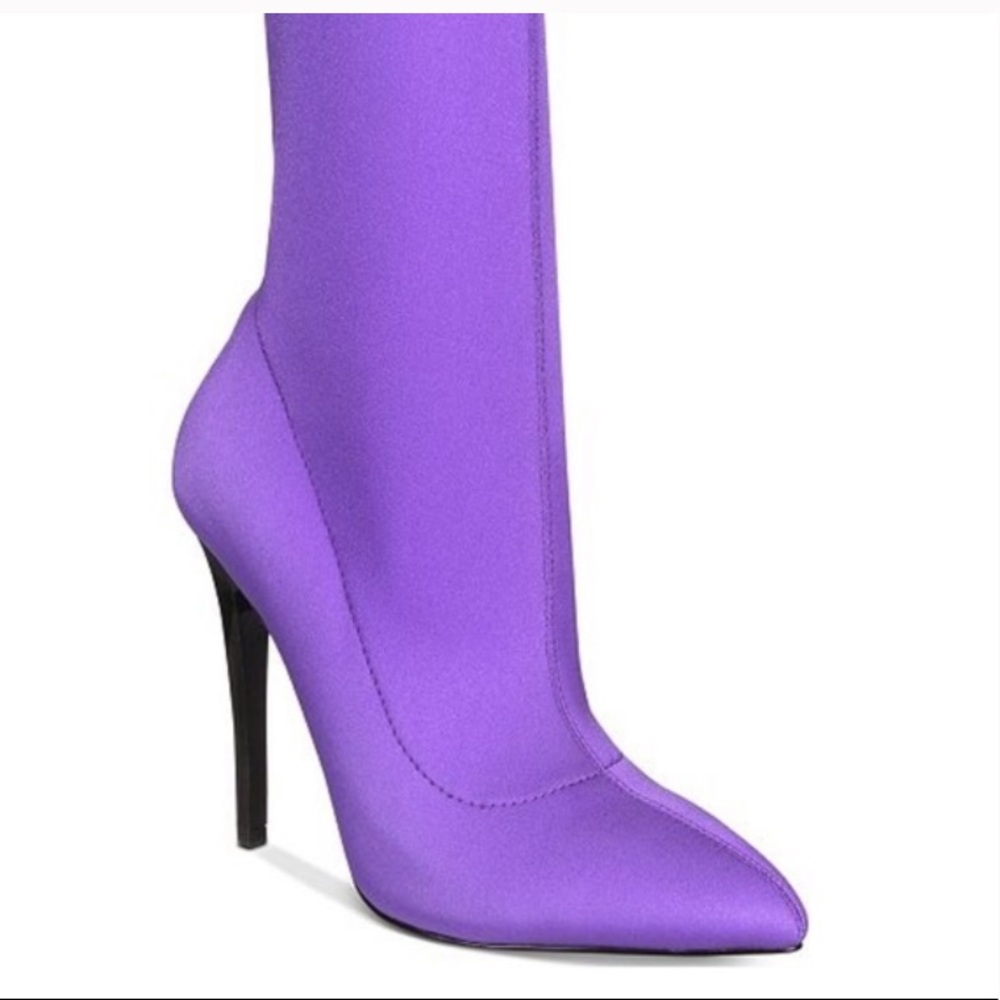 Call It Spring Hailassi Sock Bootie in Purple - Picture 6 of 11
